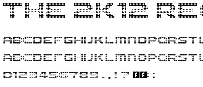 The 2K12 Regular font